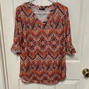 Sampeel Multicolor Zigzag Blouse
